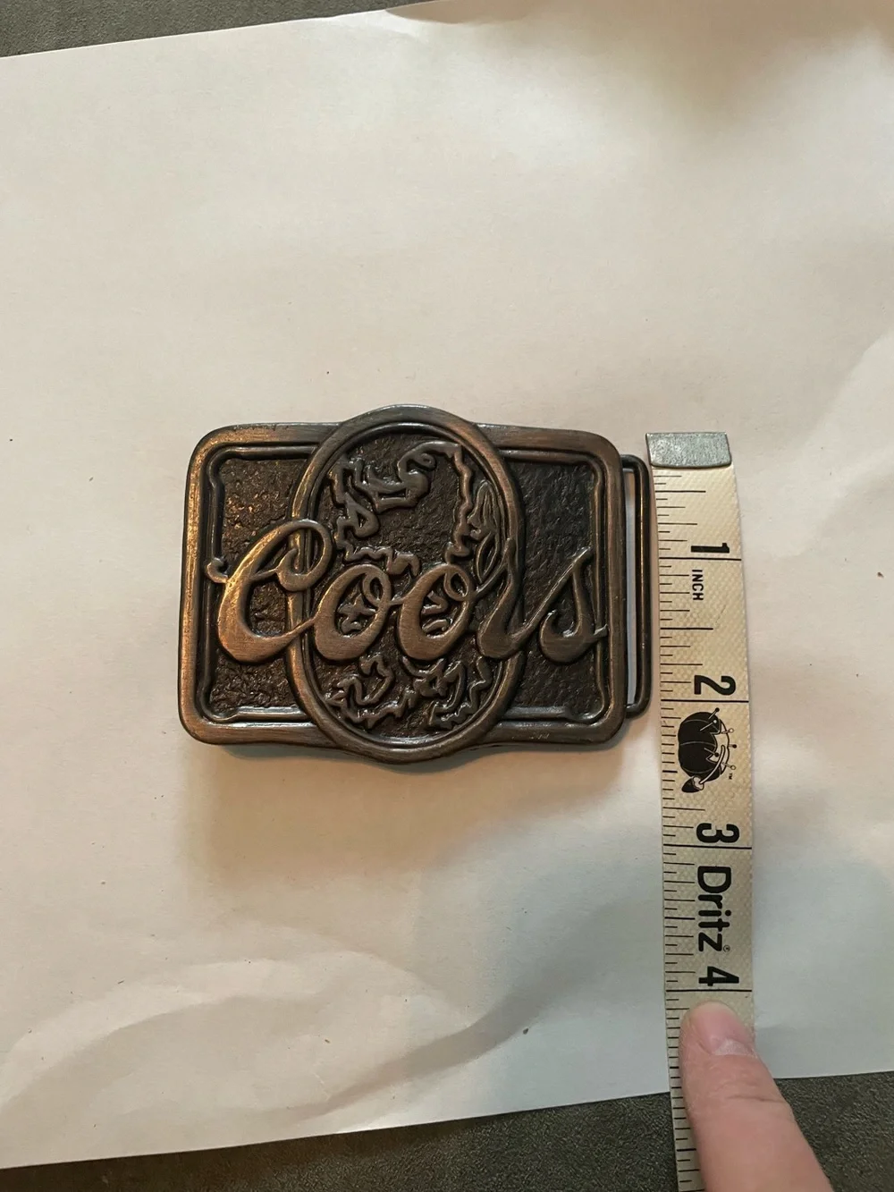 Coors Brass Belt Buckle